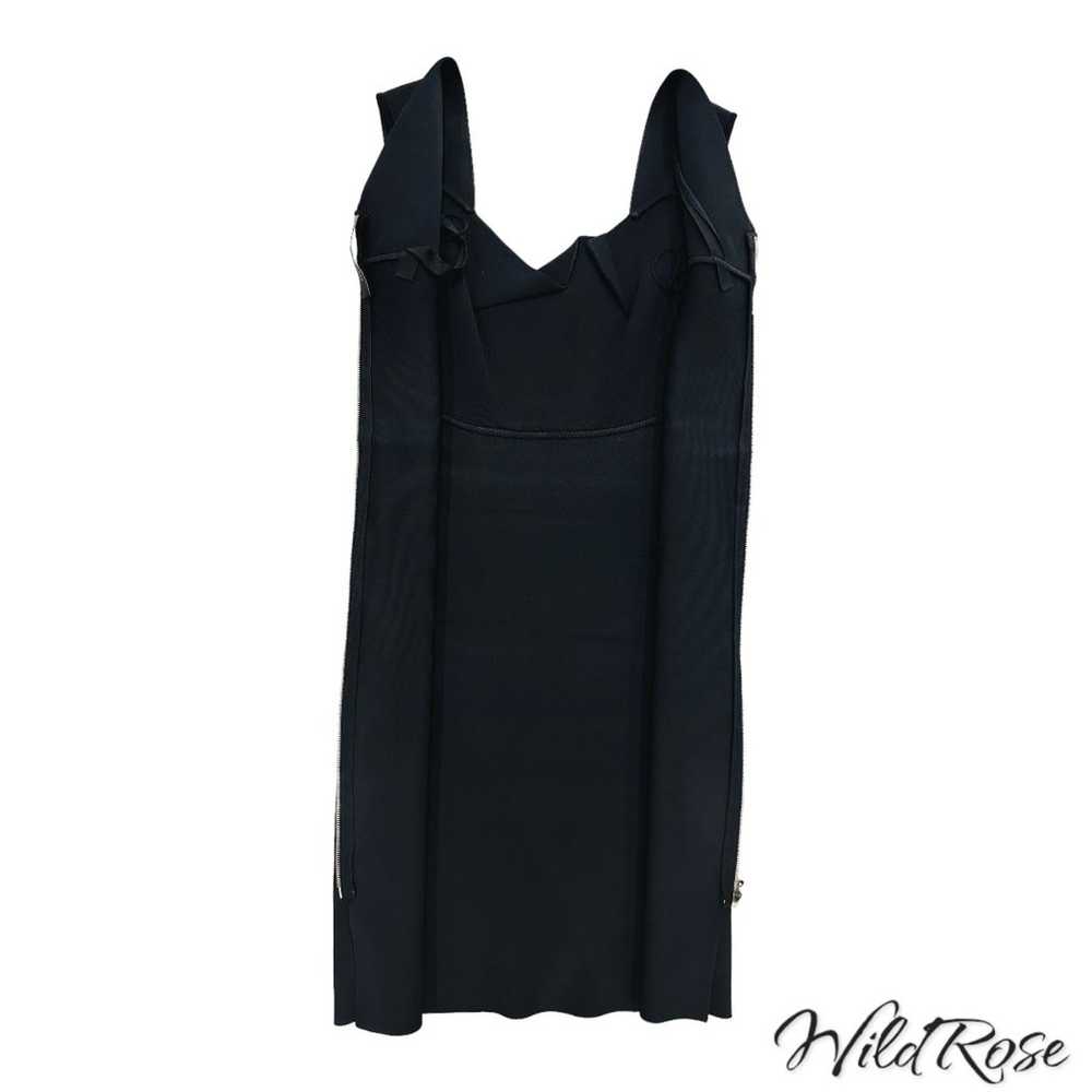 ROLAND MOURET Black Bodycon Fitted Sheath Dress S… - image 7