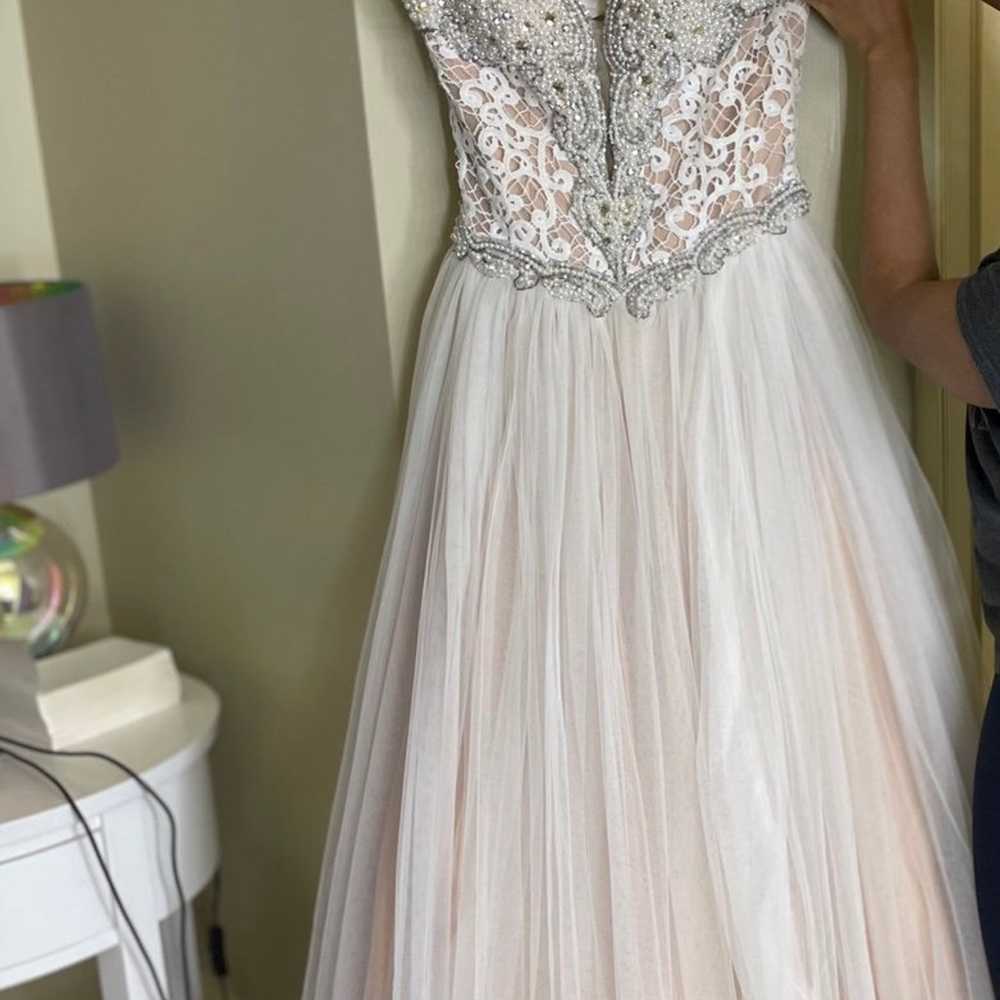 mac duggal strapless sweetheart ball gown - image 2