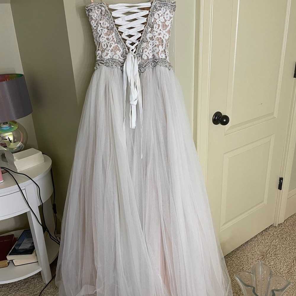 mac duggal strapless sweetheart ball gown - image 3