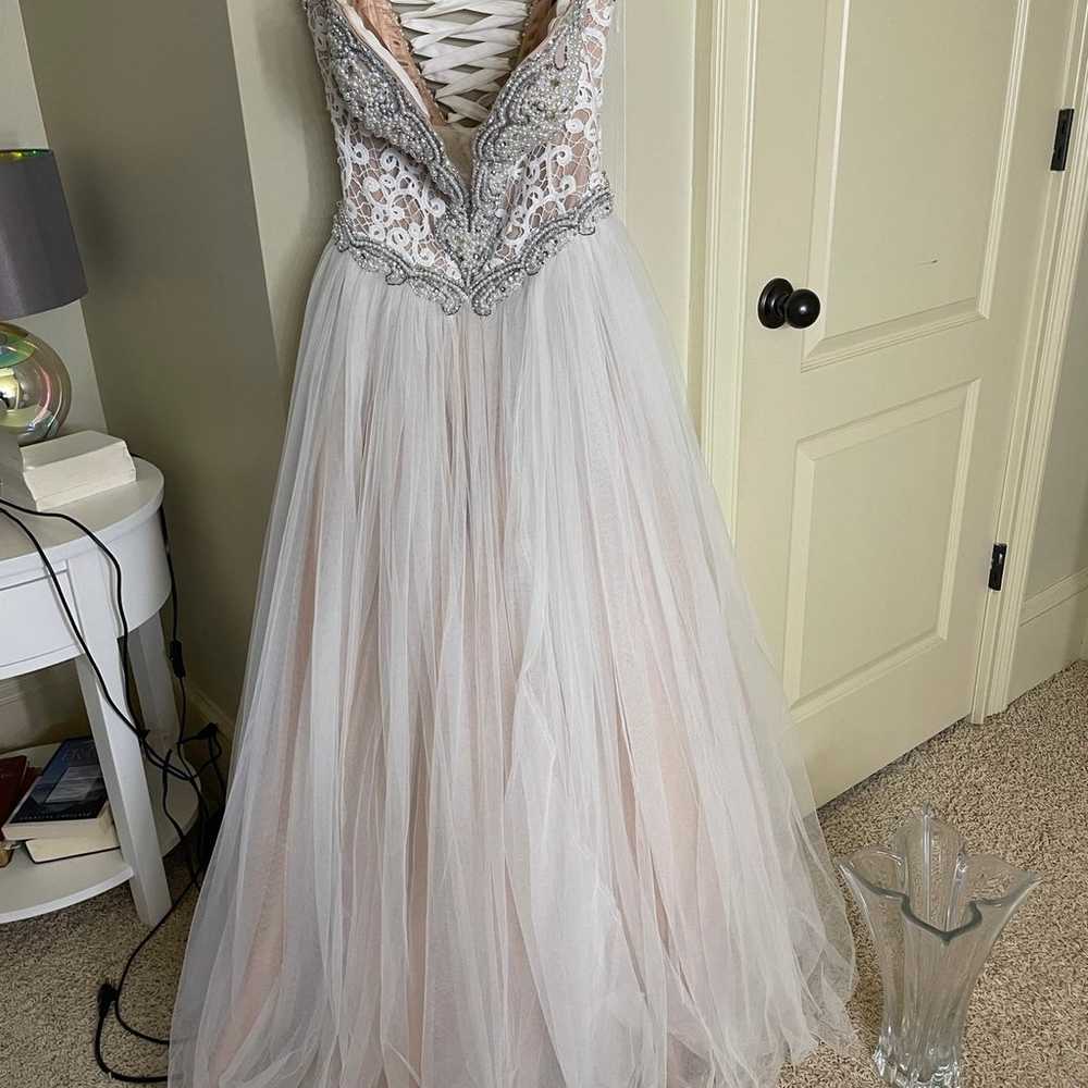 mac duggal strapless sweetheart ball gown - image 4