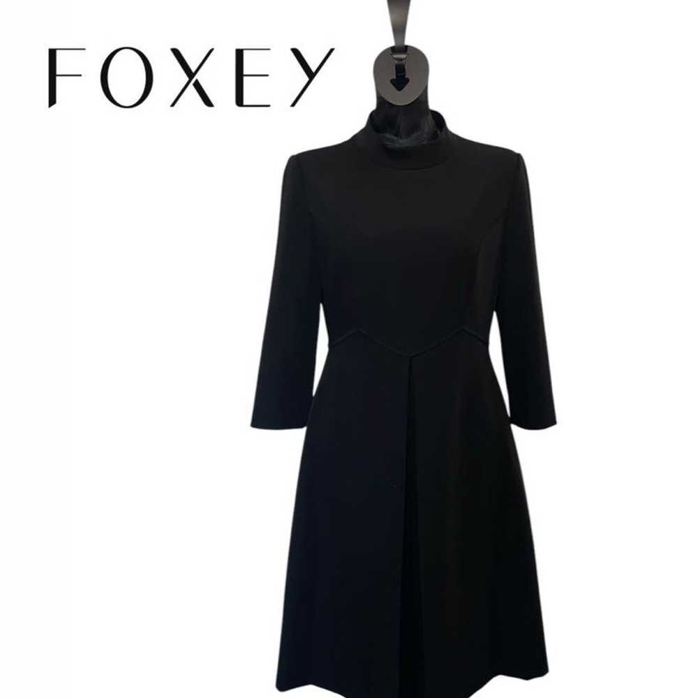 FOXEY NEW YORK dress high-end one-piece flare bla… - image 1