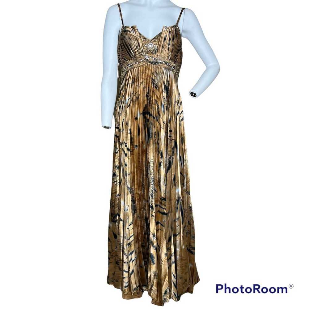 Formal Accordion Pleated Maxi Dress - image 4