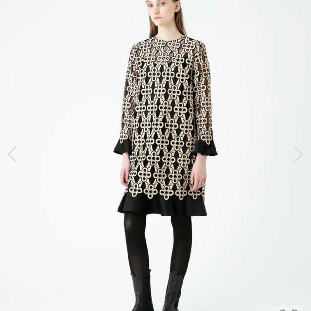 LOULOU WILLOUGHBY Geometric Lace Dress Layered - image 1