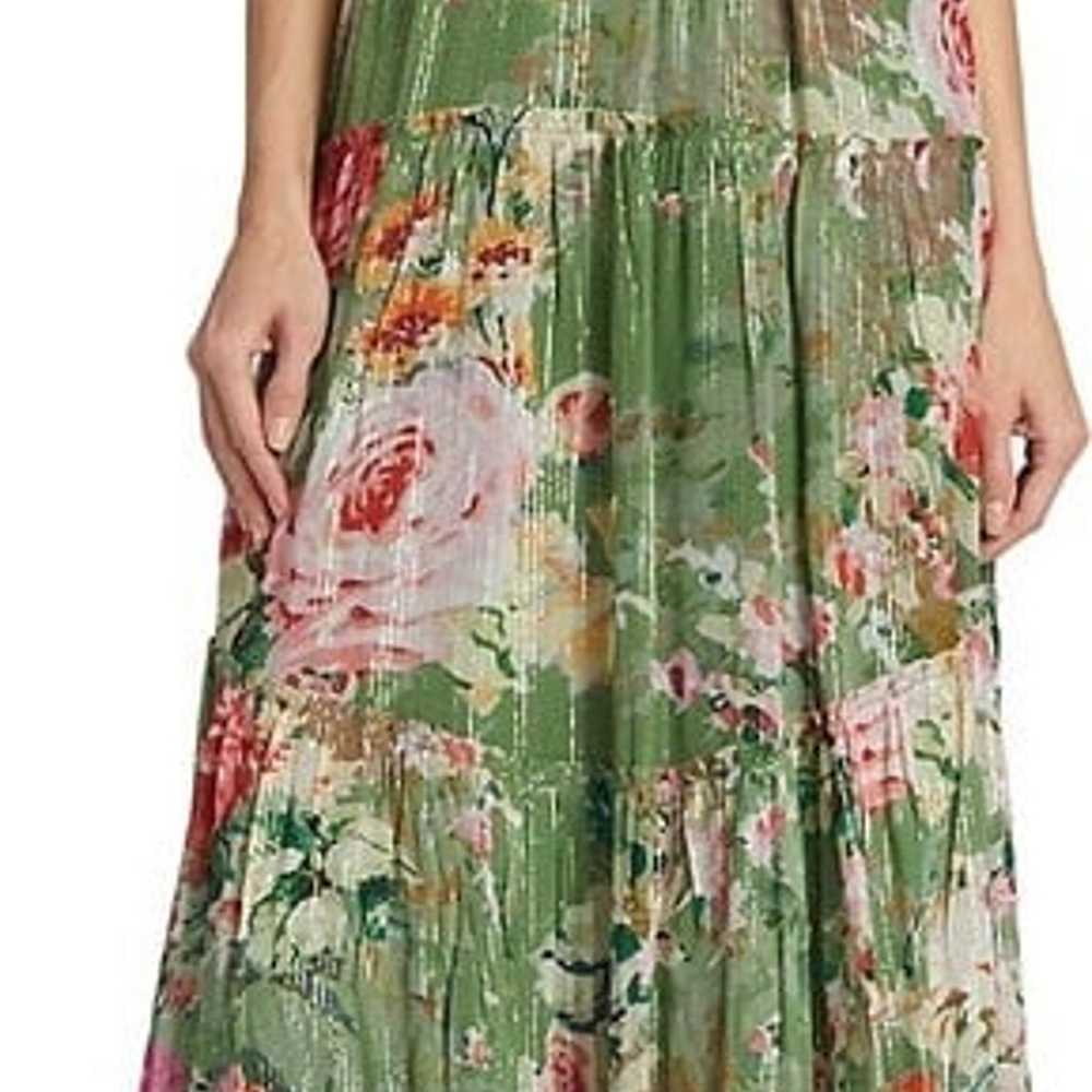 HEMANT AND NANDITA Zaria Floral
Sleeveless Midi-D… - image 1