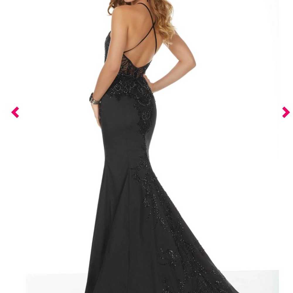 Mori Lee Halter Prom Dress W/ Train - image 6