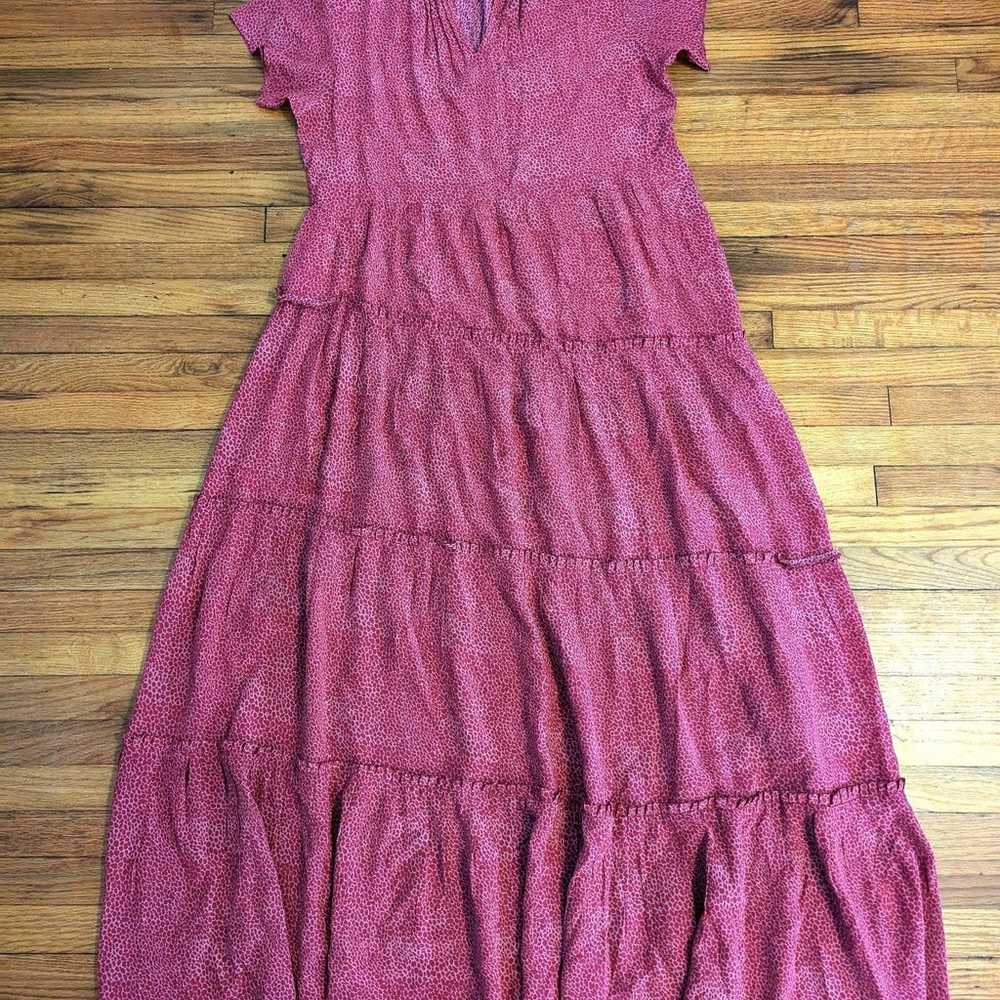 RUNGOLEE Large 100% Silk Scarlette Dress Ruby Fre… - image 3