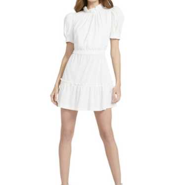 alice olivia vida white puff