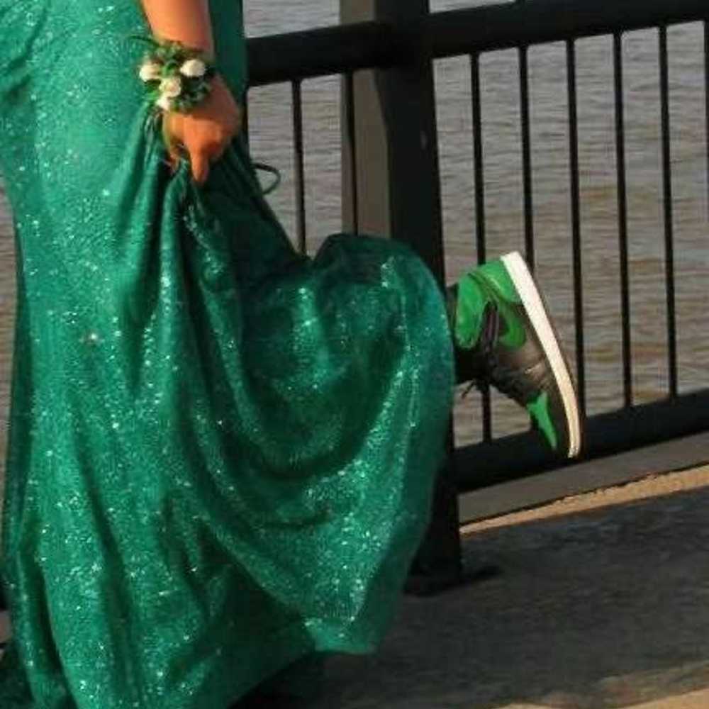 Emerald Green Prom Dress - image 4