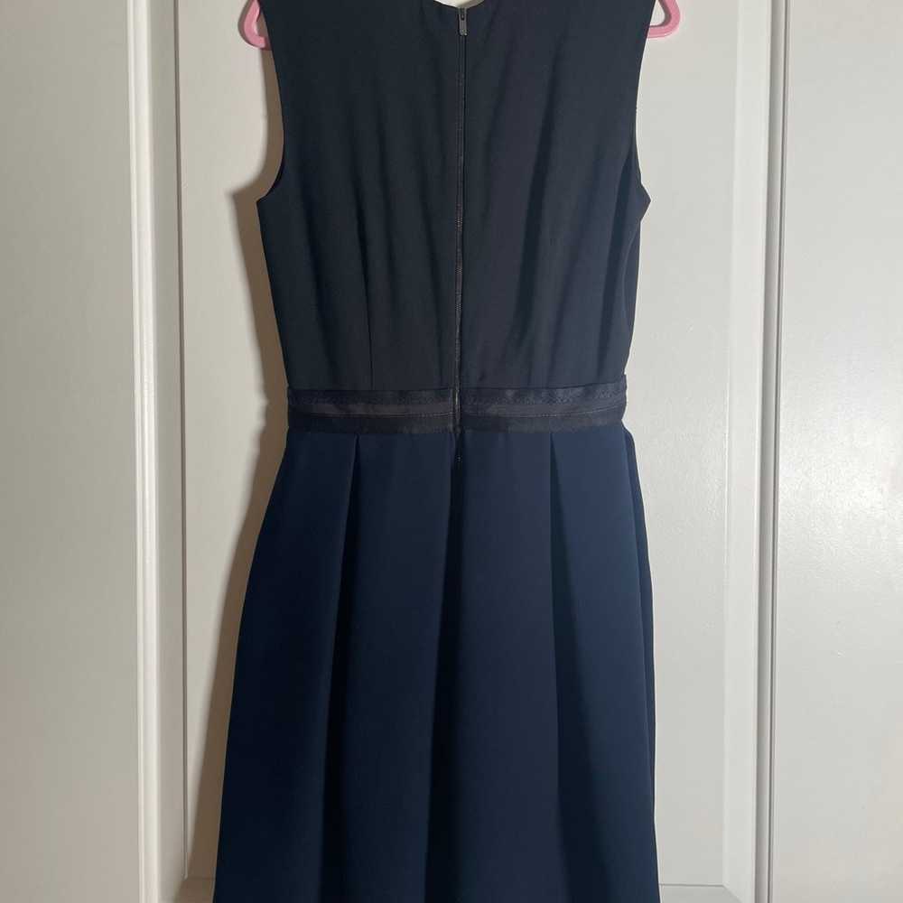 MIU MIU Black and Navy Pleated Formal Dress - image 3