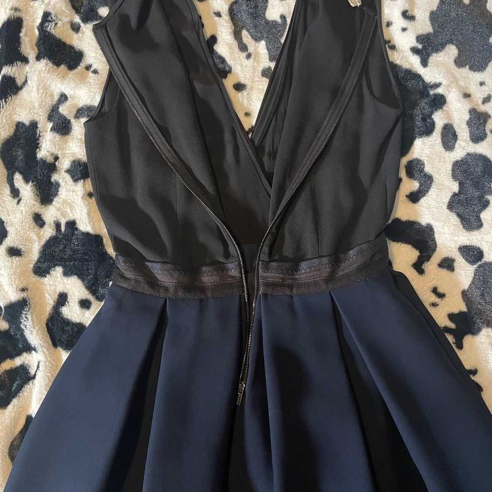 MIU MIU Black and Navy Pleated Formal Dress - image 9