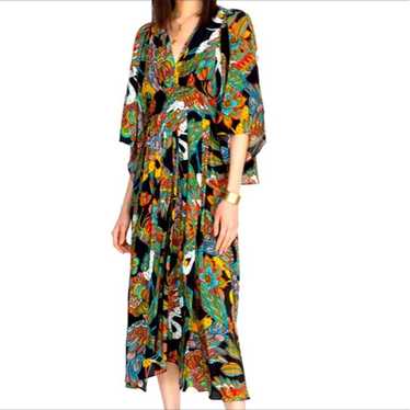 Johnny Was Multicolor Jade Silk Gardenia Floral M… - image 1