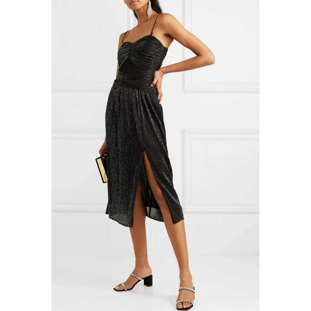 $660 Jonathan Simkhai Womens Black Ruched Plisse … - image 2