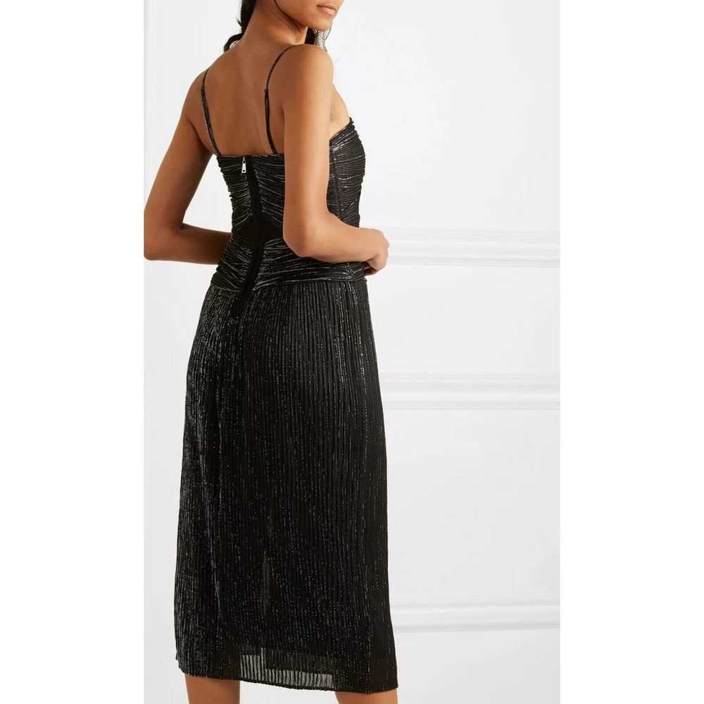 $660 Jonathan Simkhai Womens Black Ruched Plisse … - image 4