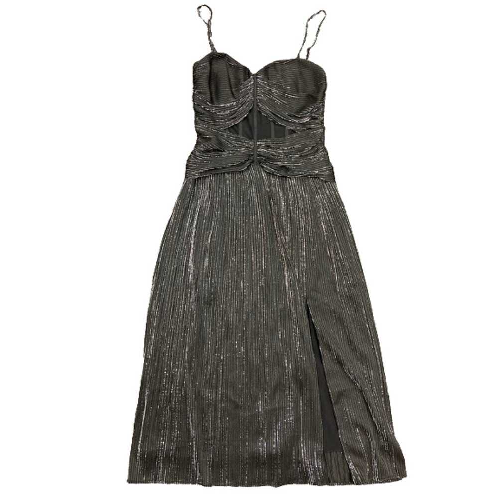 $660 Jonathan Simkhai Womens Black Ruched Plisse … - image 5