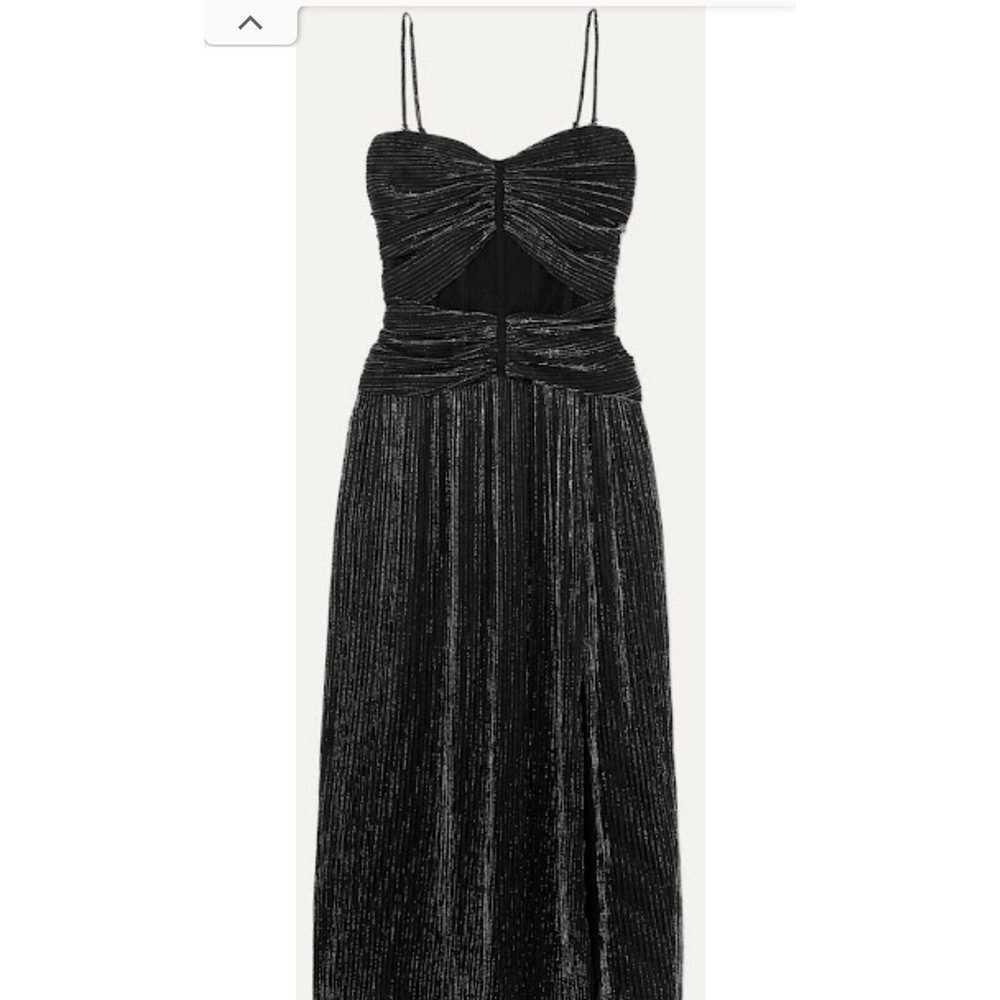 $660 Jonathan Simkhai Womens Black Ruched Plisse … - image 6