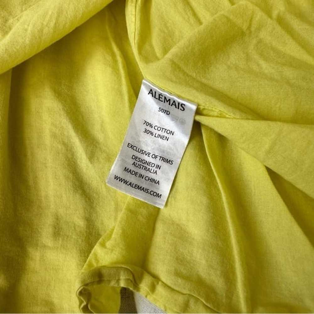 Alémais Catalina Yellow Midi Dress US Size 6 - image 11