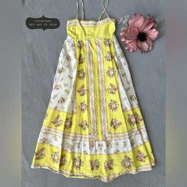 Alémais Catalina Yellow Midi Dress US Size 6 - image 1