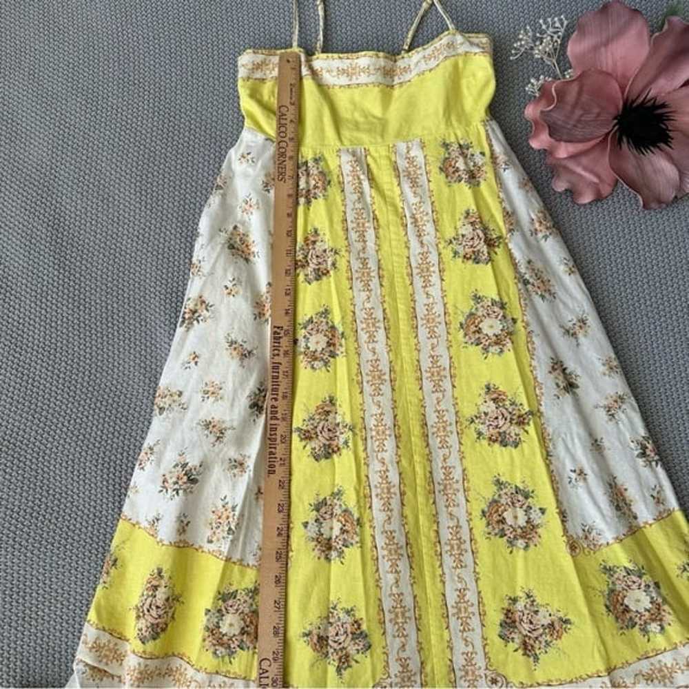 Alémais Catalina Yellow Midi Dress US Size 6 - image 6