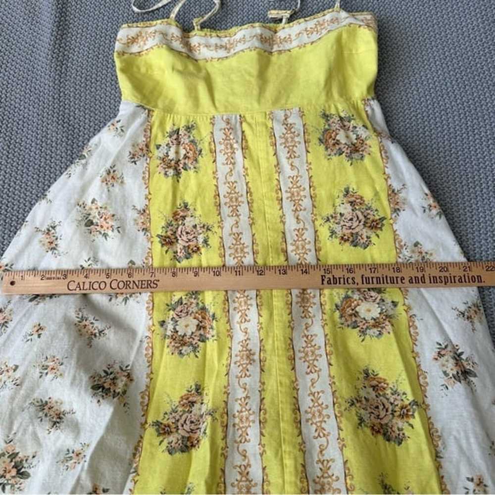 Alémais Catalina Yellow Midi Dress US Size 6 - image 9