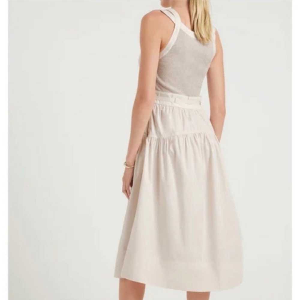 Ulla Johnson Lilith midi Dress in oatmeal Sz 6 - image 5