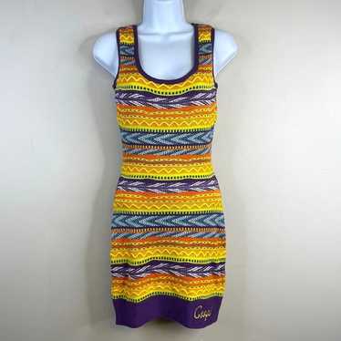 COOGI SWEATER Dress S Multicolor Sleeveless Bodyc… - image 1