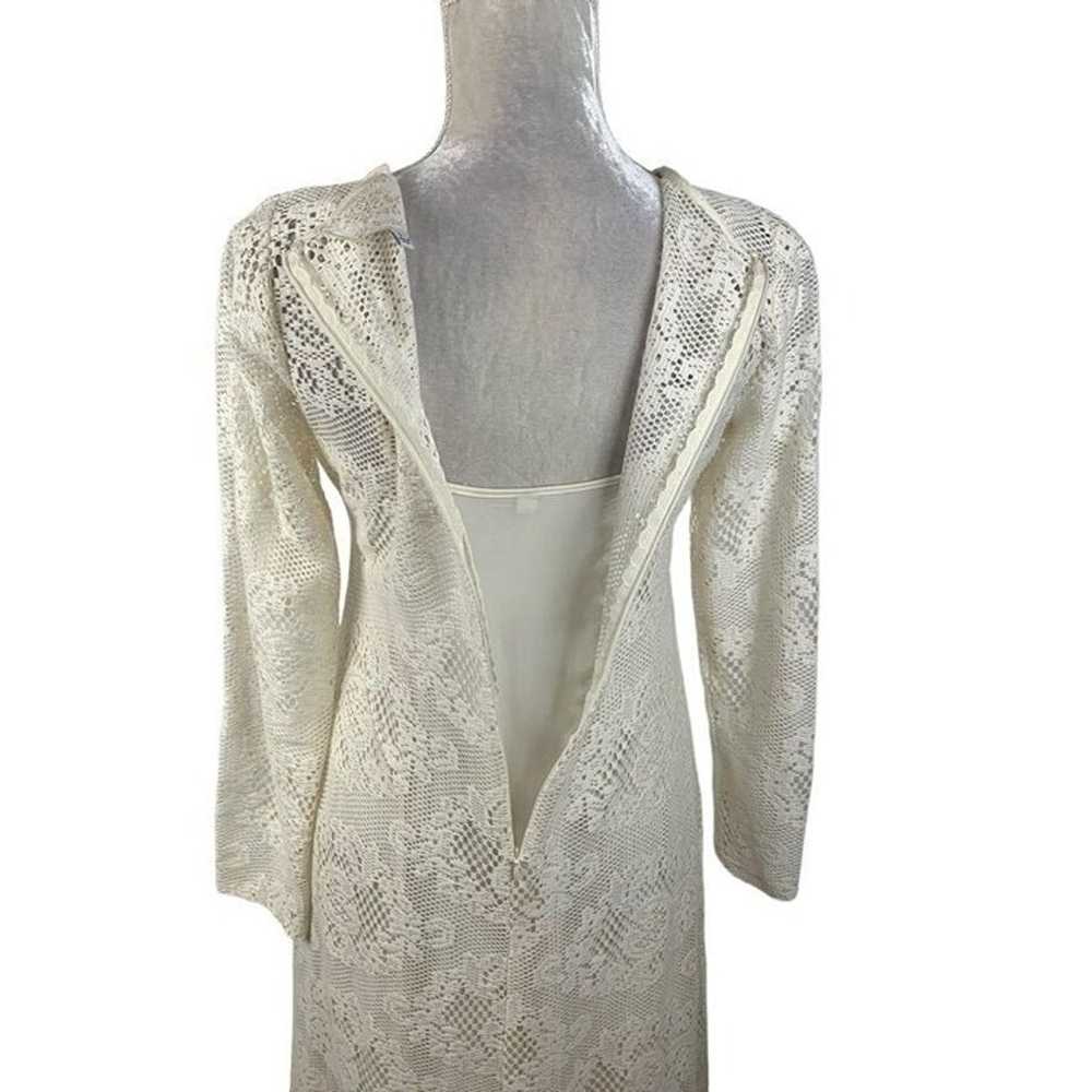 Johnny Was Jade Cream Lace Maxi Dress Long Sleeve… - image 10