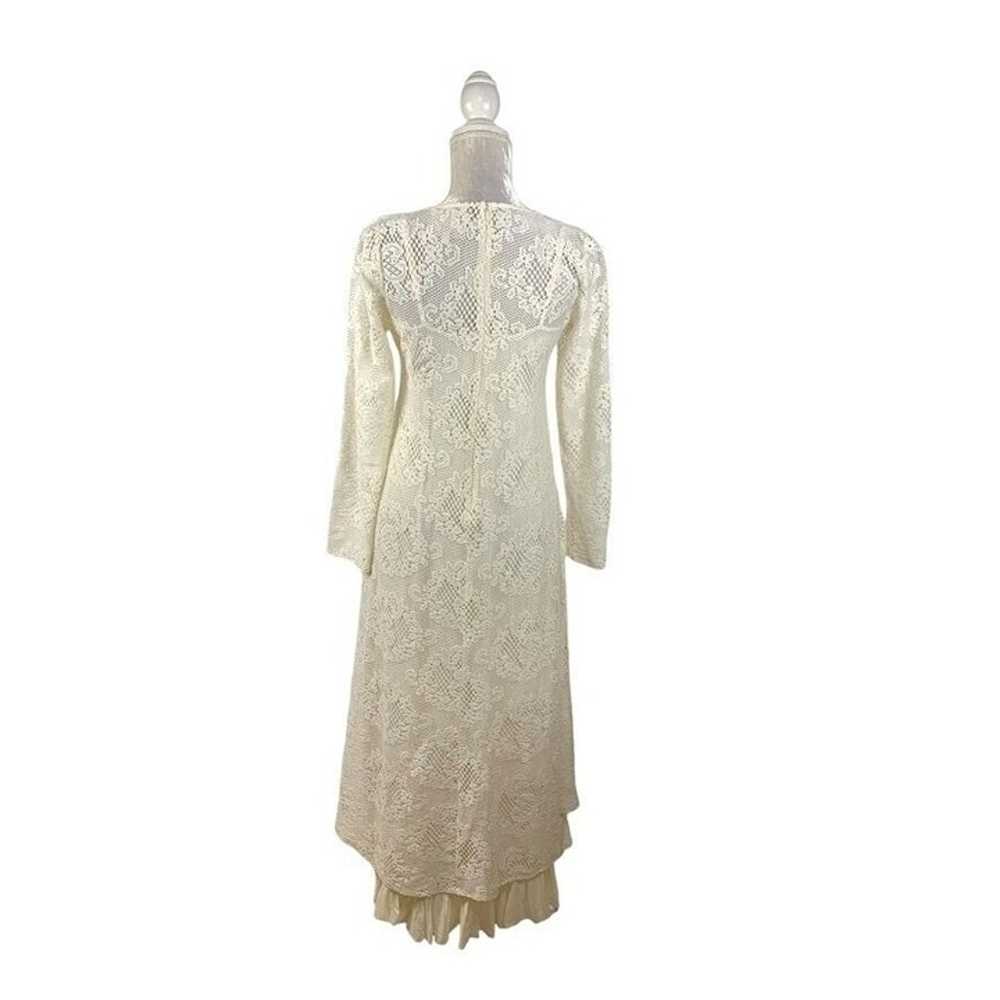 Johnny Was Jade Cream Lace Maxi Dress Long Sleeve… - image 2