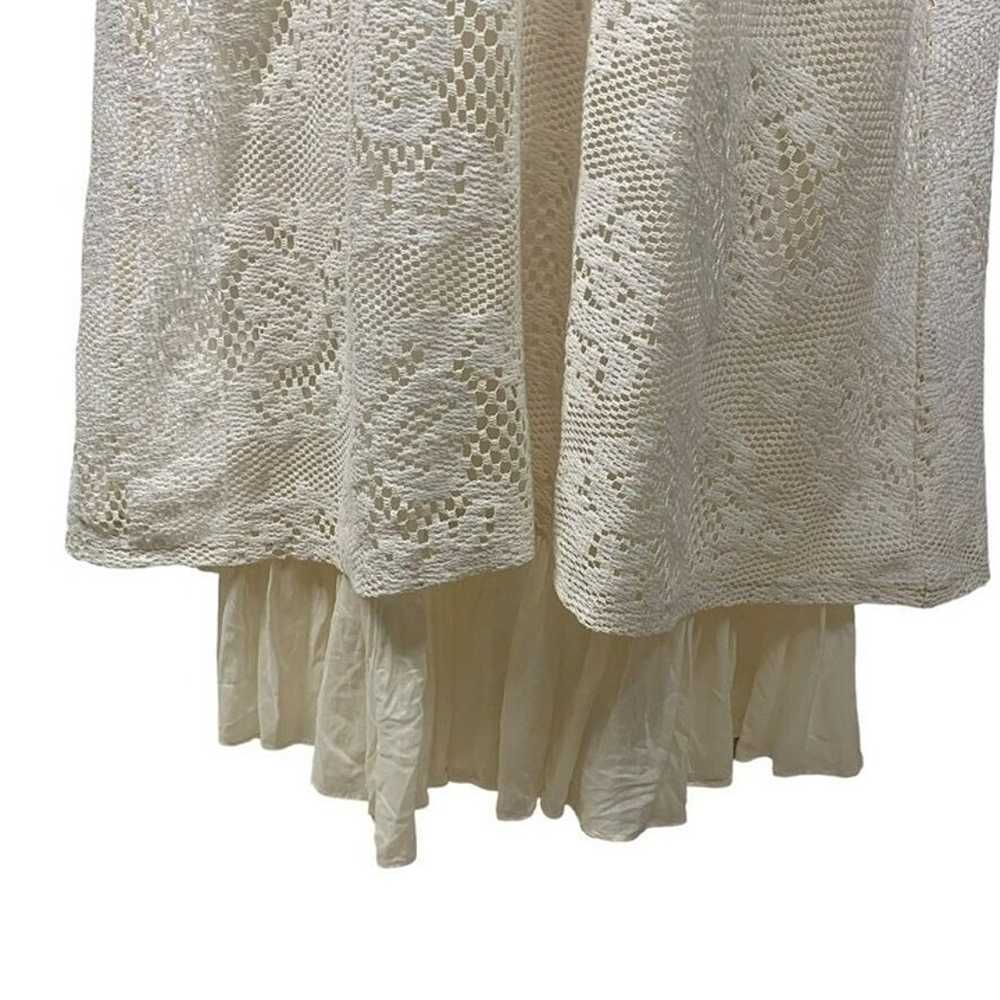 Johnny Was Jade Cream Lace Maxi Dress Long Sleeve… - image 7