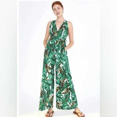 NEW Farm Rio Amazonia wide-leg halter jumpsuit siz