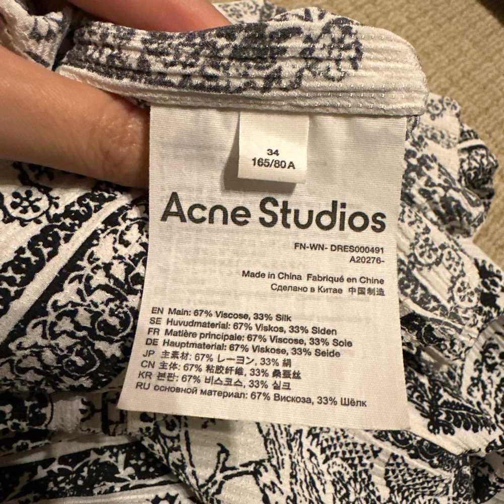 Acne Studios Black and White Pattern Graphic Prin… - image 9