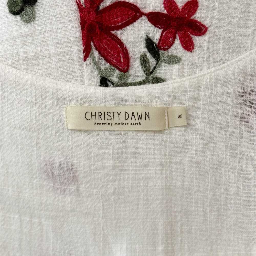 NWOT Christy Dawn The Nicks White Floral Midi Dre… - image 6