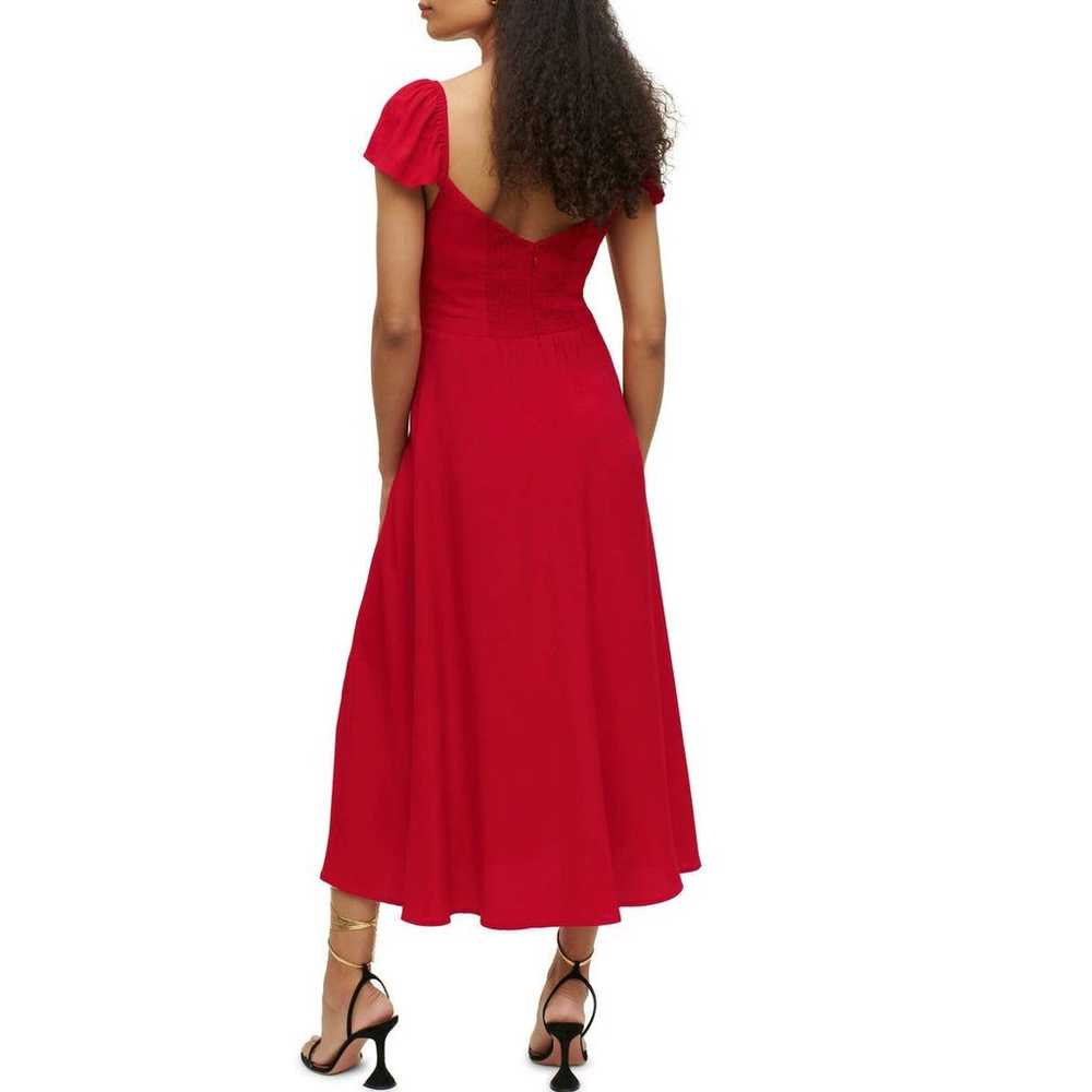 Reformation Baxley Sweetheart Neck Midi Dress Siz… - image 5