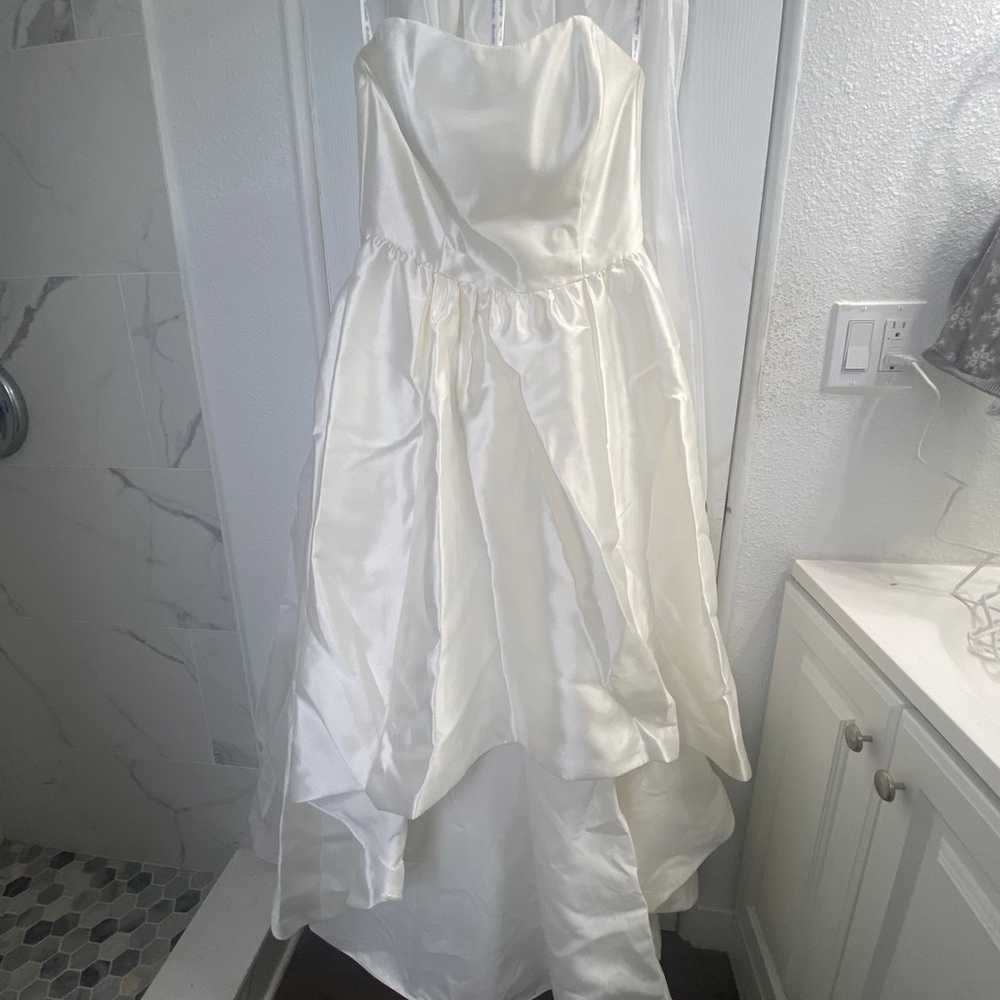 David’s Bridal White Wedding Dress - image 1