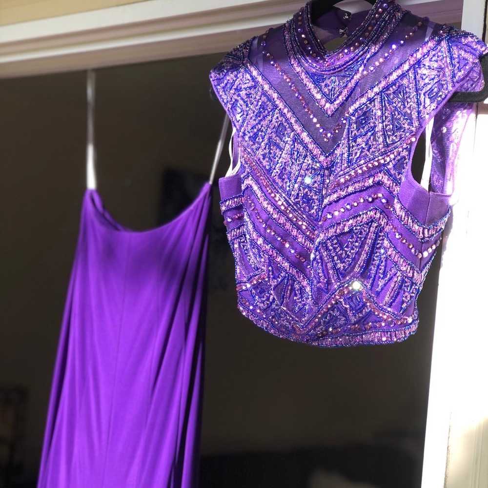 Purple Prom dress - image 2