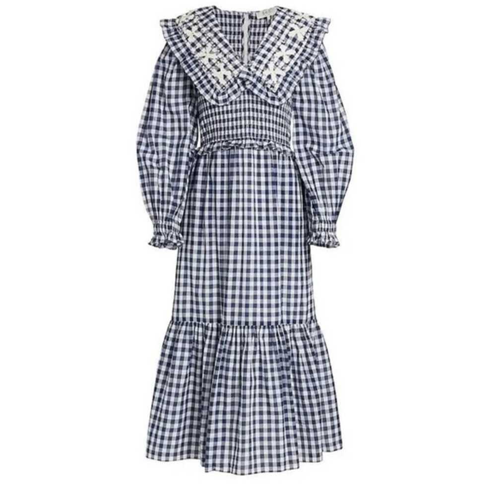 Sea New York Gina Gingham Collar Maxi Dress size … - image 6