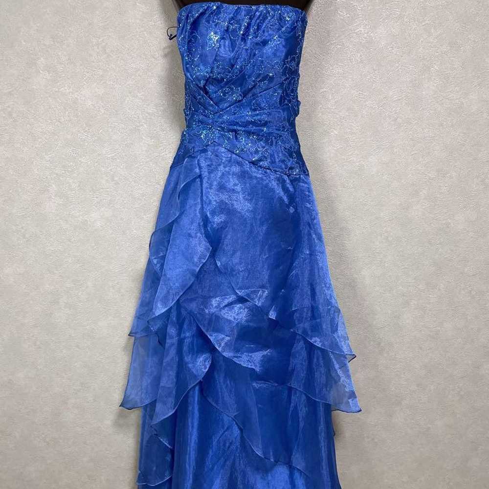 Genet Vivien Color Long Dress Size 9 Blue - image 2