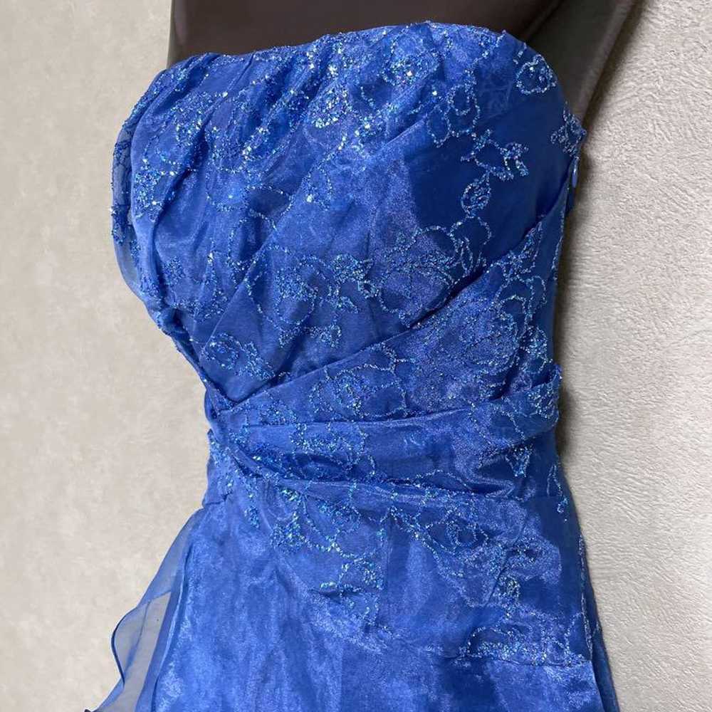 Genet Vivien Color Long Dress Size 9 Blue - image 5