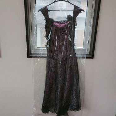 Black and pink gradient party dress. - image 1