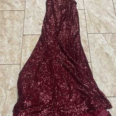 maroon formal prom dress size 12