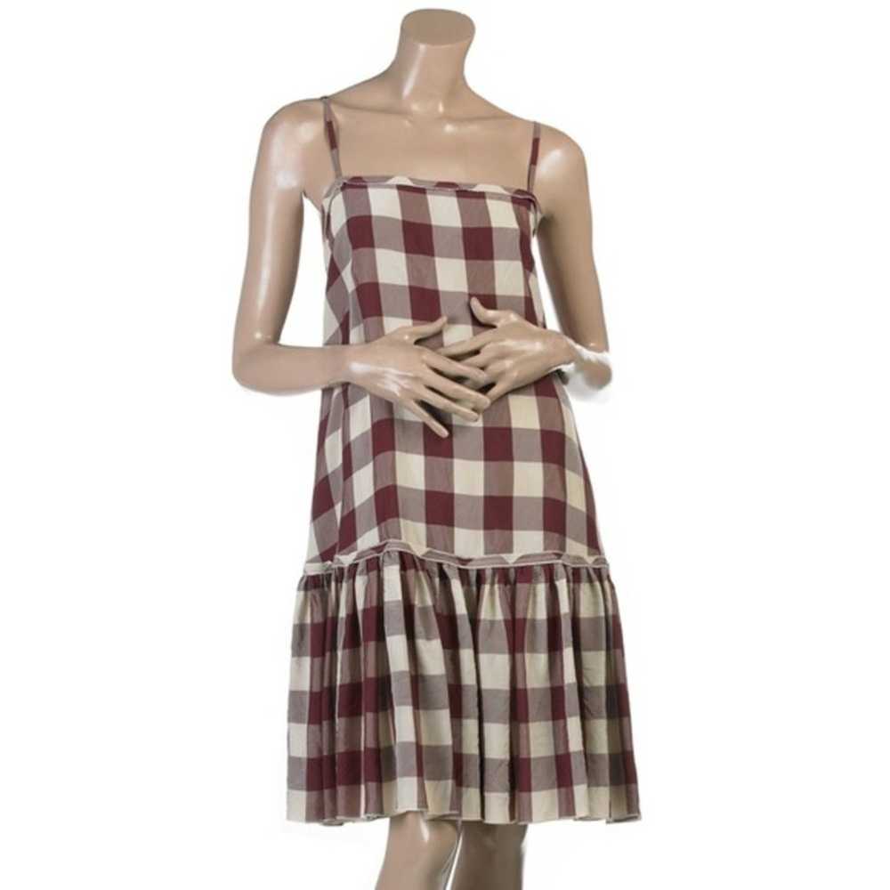 STELLA MCCARTNEY Drop Waist Check Dress Sz 12 - image 12