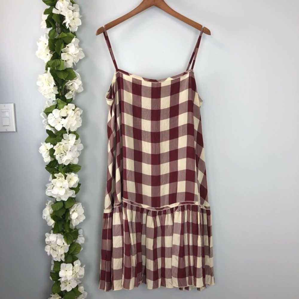 STELLA MCCARTNEY Drop Waist Check Dress Sz 12 - image 2