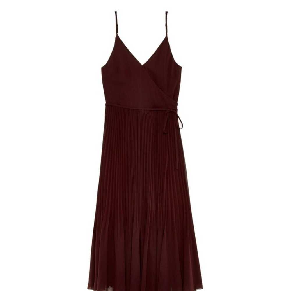 Aritzia Wilfred Beaune Burgundy Dress sz Large AS… - image 2