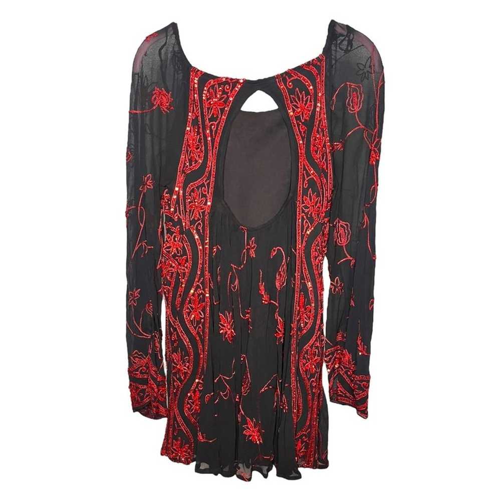 Free People My Beloved Georgette Sequin Dress - image 2