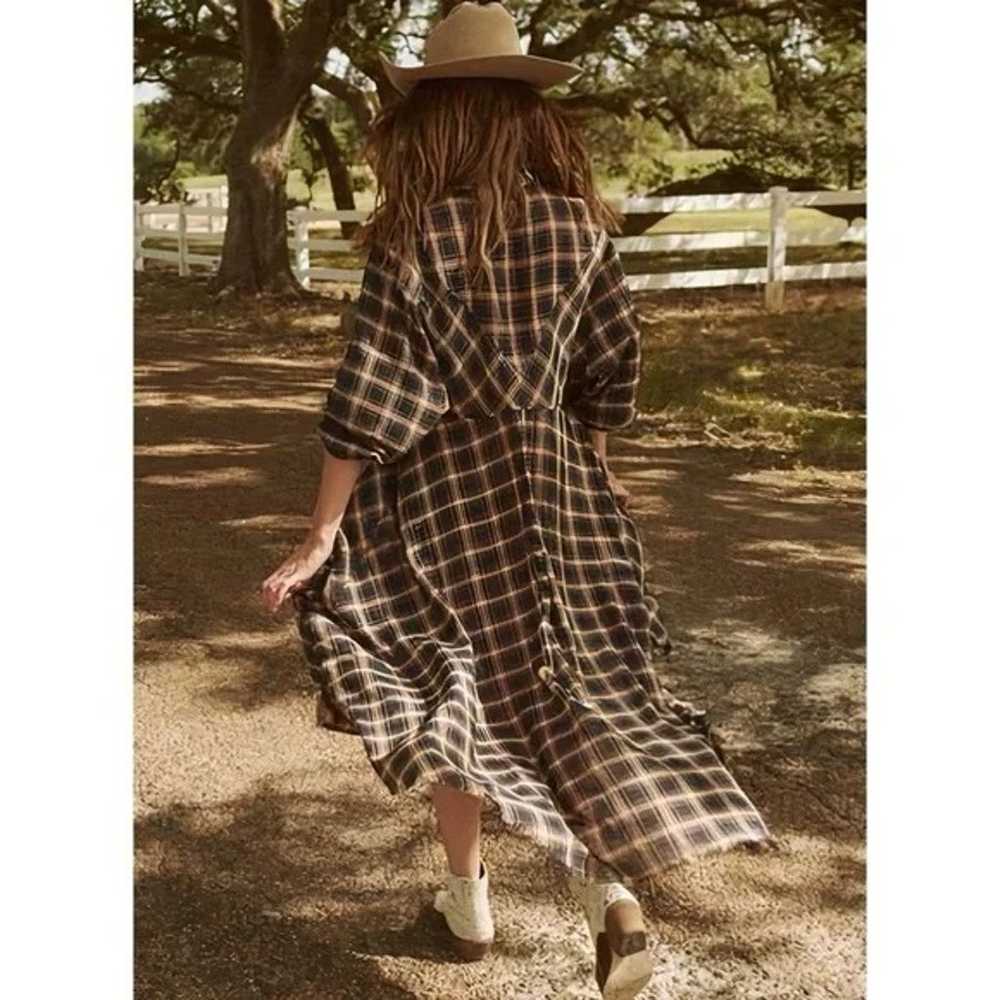 NWOT THE GREAT. Plaid Long-Sleeve The Western Shi… - image 5