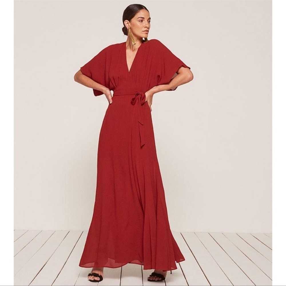 REFORMATION Winslow Dress In Red - image 4