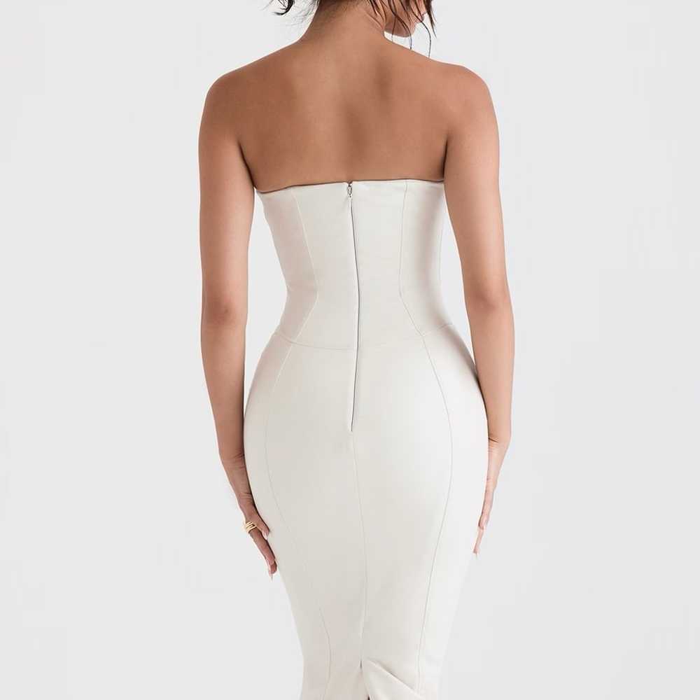 House of CB CAMILLA IVORY VEGAN LEATHER STRAPLESS… - image 4