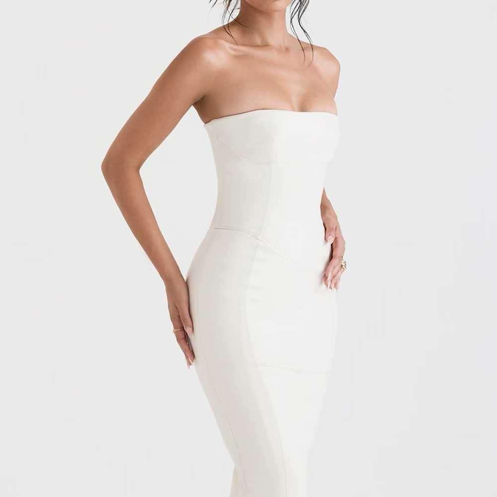 House of CB CAMILLA IVORY VEGAN LEATHER STRAPLESS… - image 5