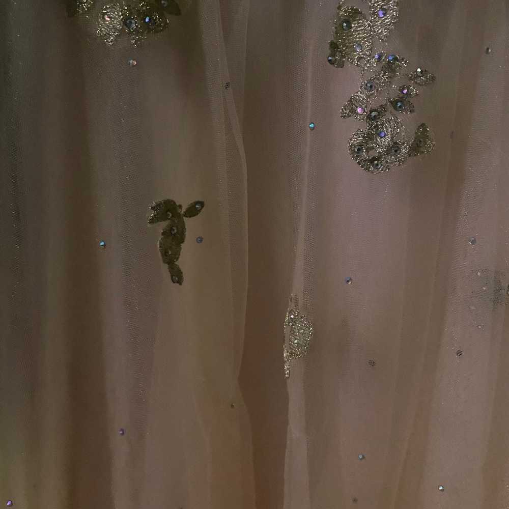 Champagne Pink Gold Sequin Gown - image 6