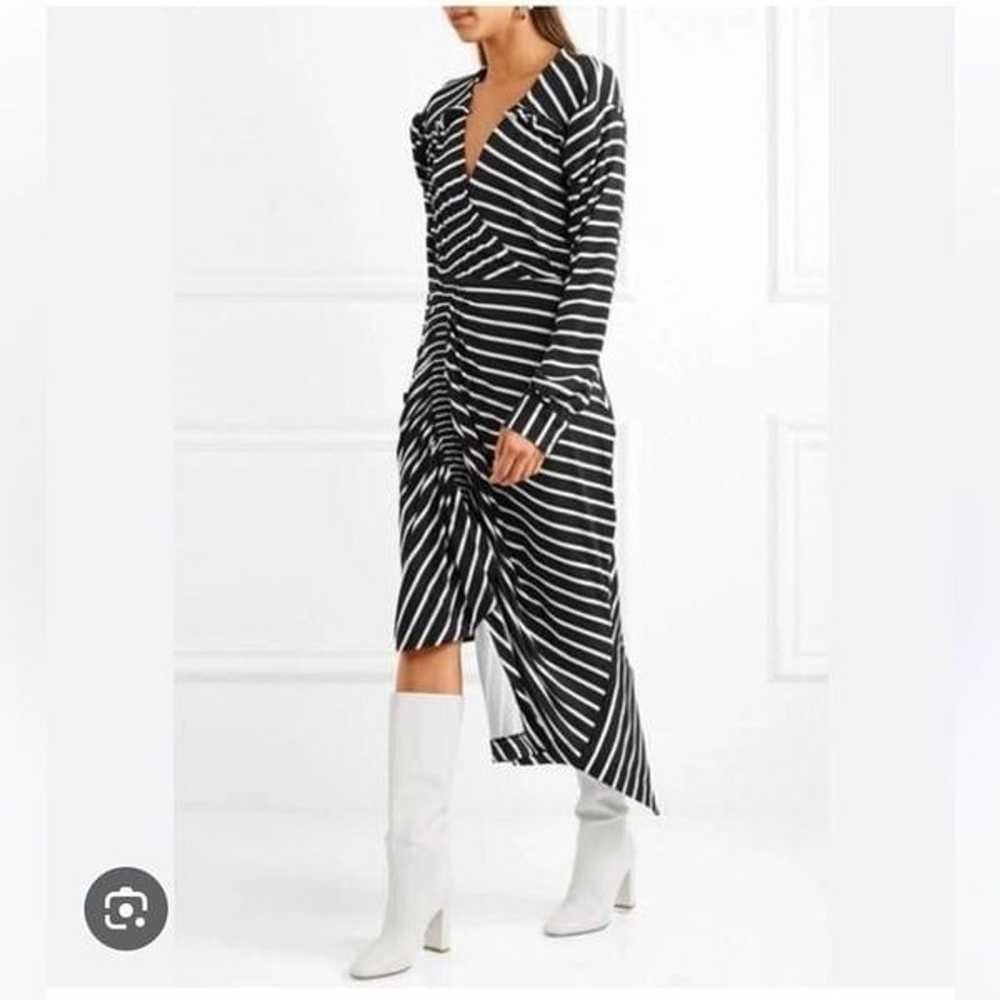 PREEN ANNABEL ASYMMETRIC RUCHED STRIPED STRETCH-J… - image 3