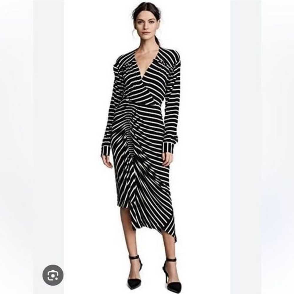 PREEN ANNABEL ASYMMETRIC RUCHED STRIPED STRETCH-J… - image 4